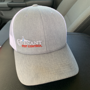 Embroidered logo on front of hat