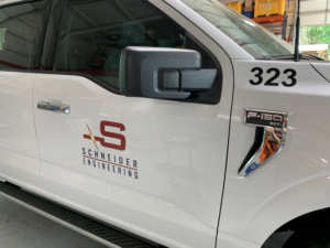 Image of Installed Vehicle Graphics on Door